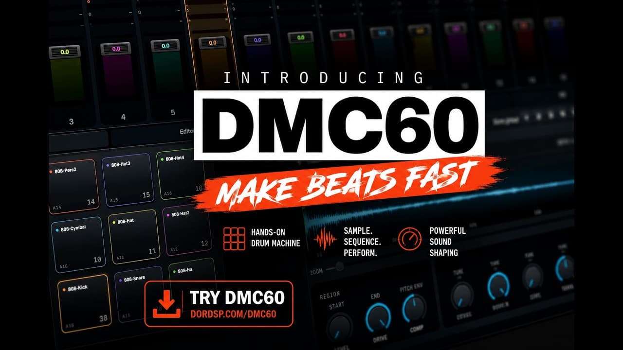 DMC60 Drum Machine — Fast, Hands-On Beat Making for Mac & Windows