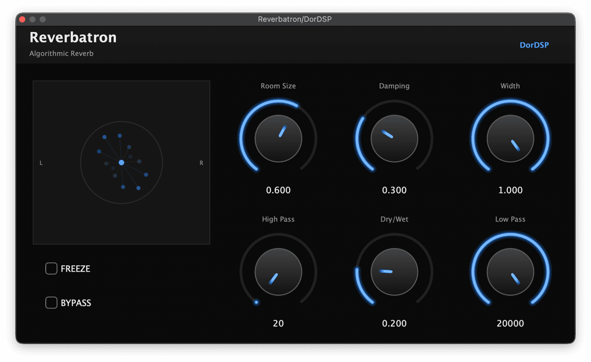 Reverbatron plugin interface