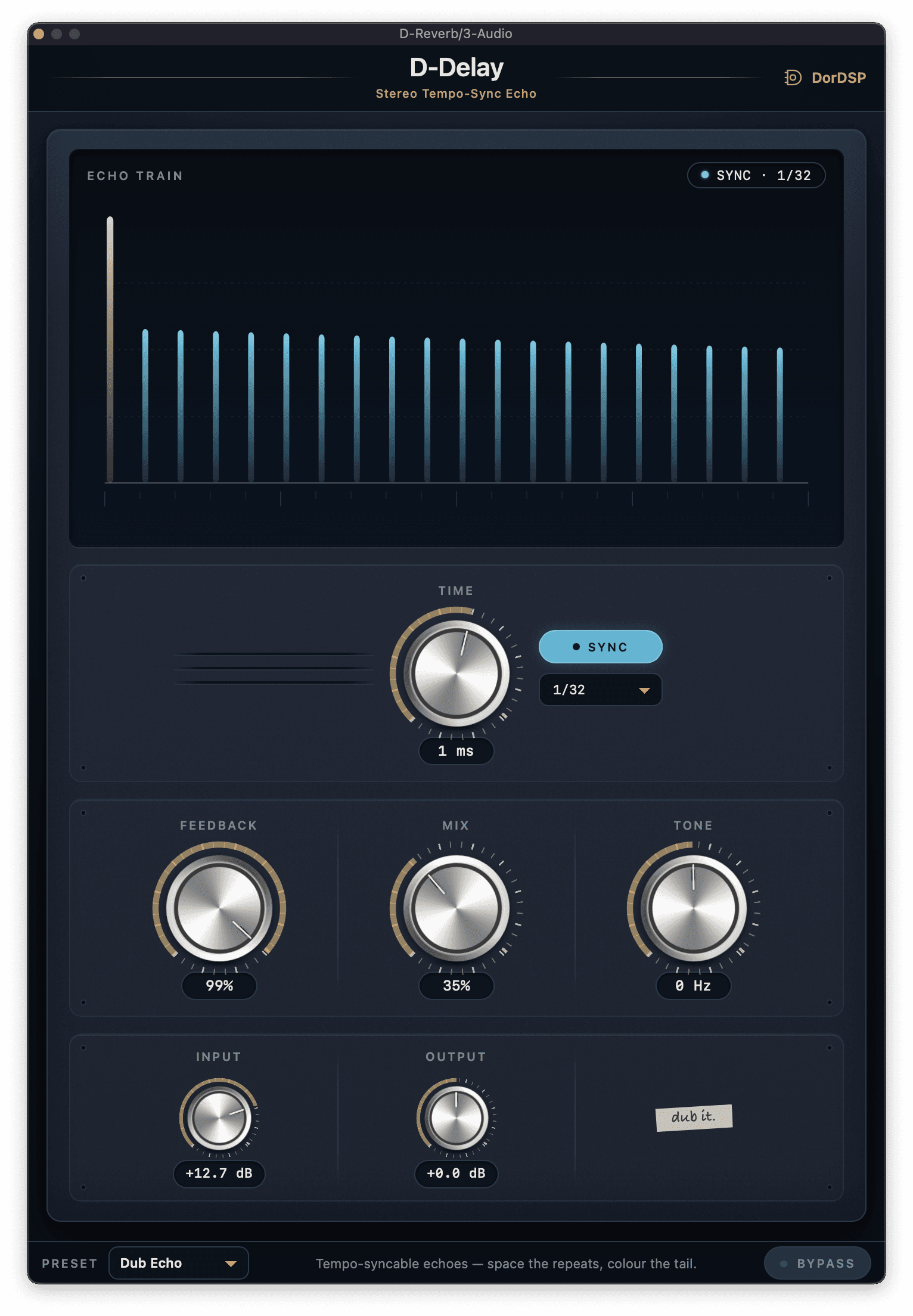 D-Delay plugin interface
