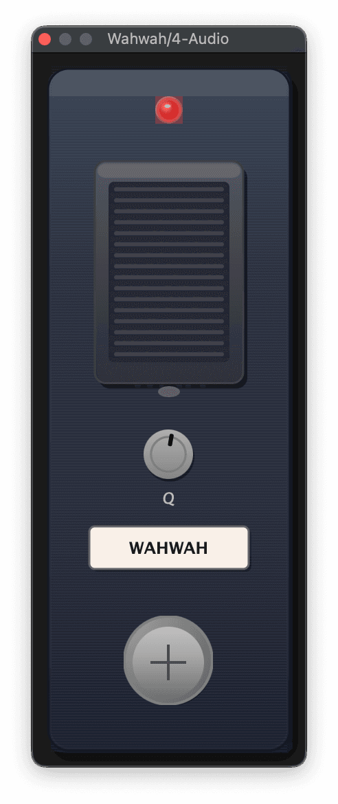 Wahwah plugin interface